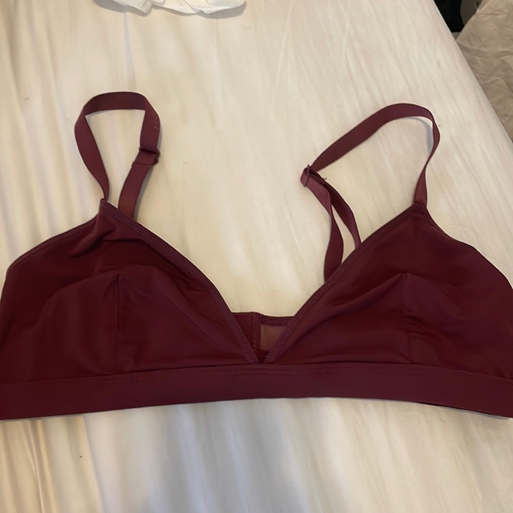 Burgundy Parade Triangle Bralette